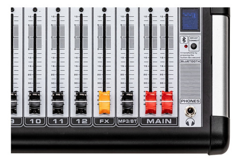 Imagen 4 de 9 de Proco Px-12 Consola Audio Mixer Potenciada Usb Bluetooth
