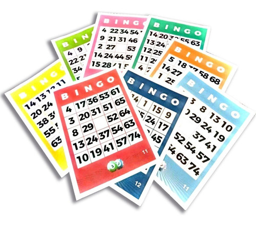 1500 Cartones Bingo Para Reuniones Y Eventos