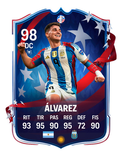 Copa America 2024 Cuadro Fifa (messi ,di Maria ,dibu)