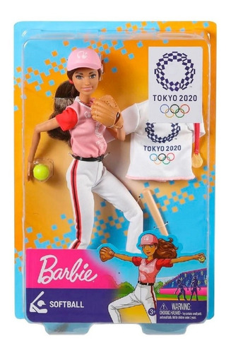 Barbie Muñeca Modelo Olimpiadas Softbol 