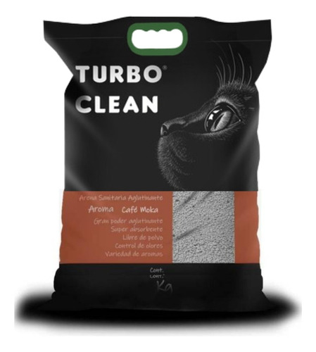 Arena Sanitaria Turbo Clean Aglutinante Café Moka 10kg