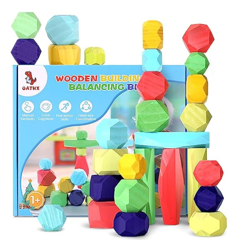 Oathx Montessori Toys Bloques De Madera Para Niños