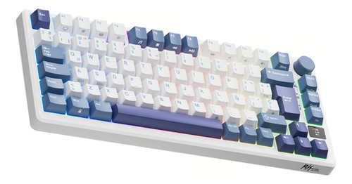 Teclado Wireless Royal Kludge Rkm75 75% Rgb Blanco Sw Brown