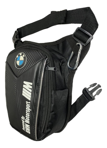 Muslera Piernera Bmw-motociclista Negra Envio Gratis