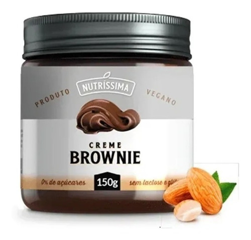 Mini Creme Brownie Com Castanha Vegano - 150g - Nutríssima