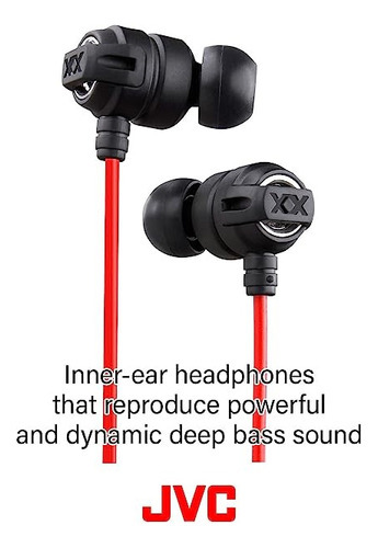 Auriculares Jvc Xtreme Xplosives In Ear Con Micrófono Color Rojo