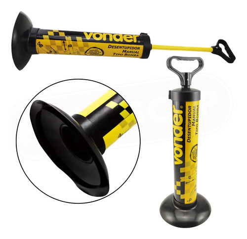Desentupidor De Vaso Sanitário Tipo Bomba Manual Vonder