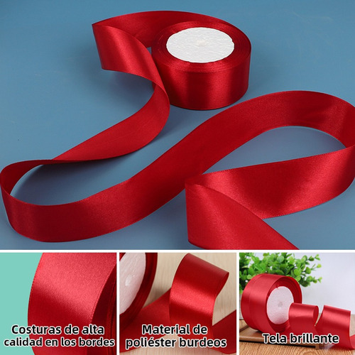. - De 5 Rolos De Fita De Cores De Decoração De Cetim 4 Cm 1