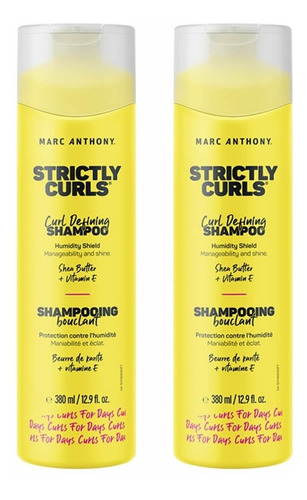 Strictly Curls Curl Defining Shampoo 380ml 2pack Por Marc Anthony True Professional