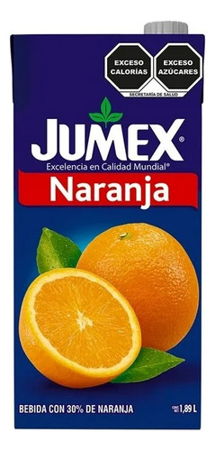 5 Pzas Bebida Jumex Con Naranja 1.89 L