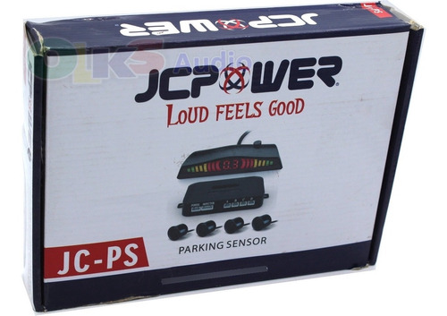 Kit 4 Sensores Reversa Carro Universal Display Jcpower Jc-ps