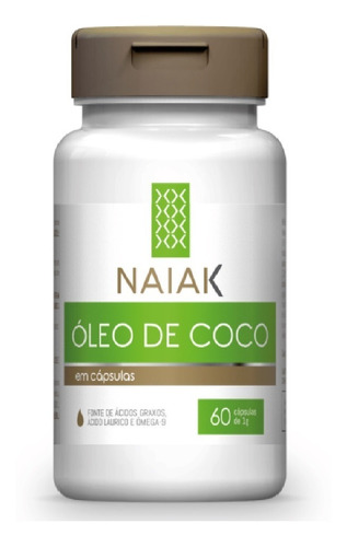 Óleo De Coco 60 Caps - Naiak