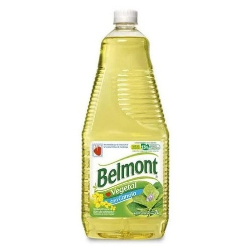 Aceite Belmont Vegetal Con Canola 1 L