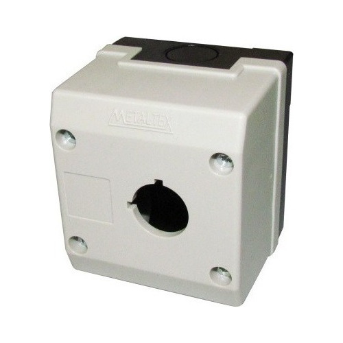 Botoeira Plástica Vazia Cinza 1 Furo 22mm - Metaltex (i)