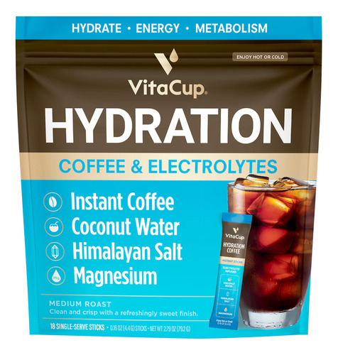 Vitacup Paquetes De Caf Hidratante, El Primer Caf Que Te Hid