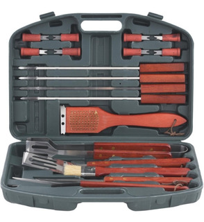 Set De Herramientas Para Asados 4 Piezas Con Tabla Set De Herramientas Para Asados 4 Piezas Con Tabla