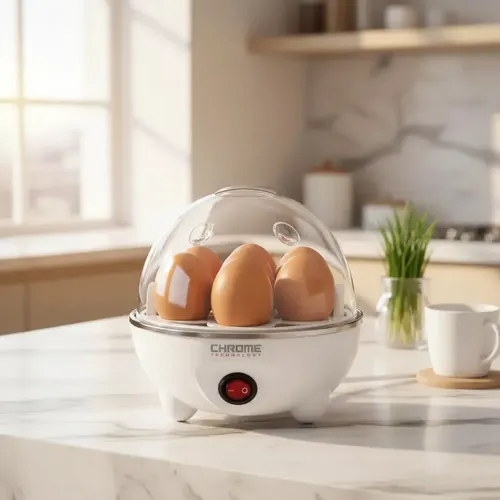 Cozedor De Ovos Automático Panela A Vapor Elétrica Legumes Elétrica Portátil Prático Rápido 7 Ovos Em 5min  127v 50/60hz