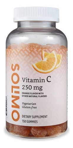 Vitamina C 250mg 150 Gum Solim - U - Unidad A $1049