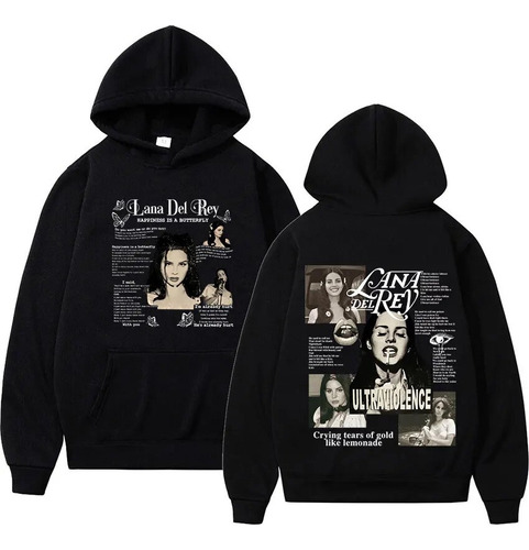 Axw Singer Lana Del Rey Retro Pullover Hoody Ultraviolence Music