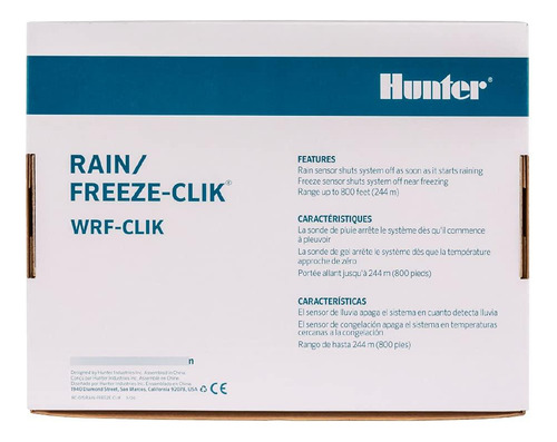 Sensor De Lluvia Y Congelación Inalámbrico Rain-clik