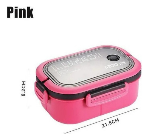 Fiambrera De Doble Capa Con Compartimentos Lonchera Bento
