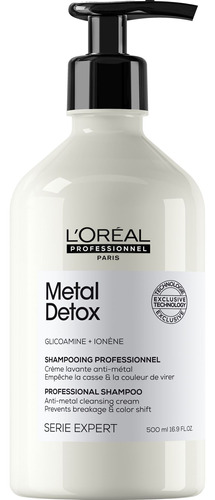 Shampoo Limpiador Anti Metal Metal Detox Loreal Pro 500 Ml