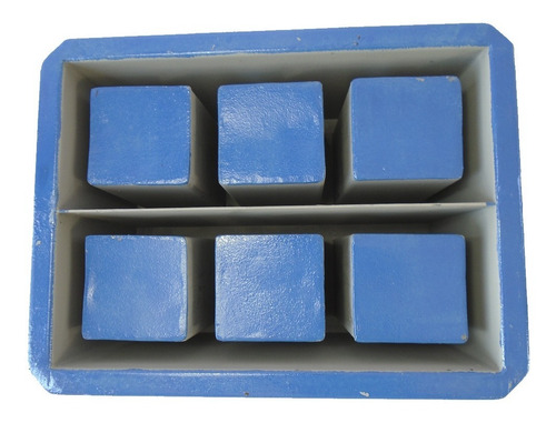 Forma Manual Dupla Para Blocos 14x19x39 3 Furos Com Fundo