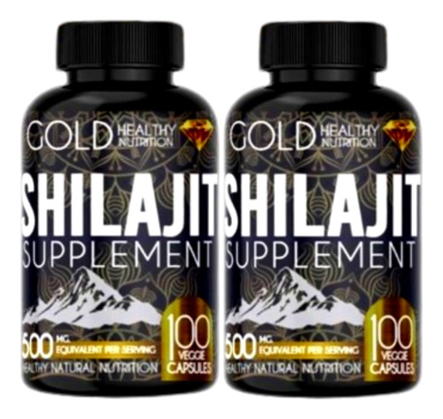 Pack 2, Shilajit 200 Capsulas, Envió Gratis