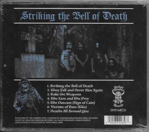 Sins Of The Damned - Striking The Bell Of Death Cd Nuevo!!