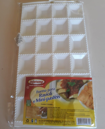 Kit 10 Formas Para Fabricação Ravióli Mini Pastel Rechear