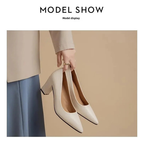 Zapatos De Trabajo De Tacón Alto Estilo Coreano Para Mujer