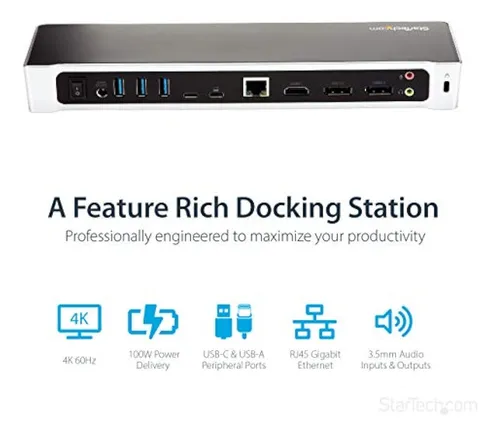 Startech.com Base Usb-c 4k, Estación De