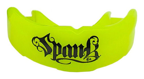 Protector bucal profesional con funda Arcada Superior Spank, color amarillo, sin sabor