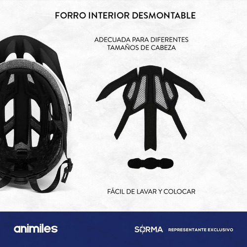 Imagen 5 de 10 de Casco De Bicicleta Regulable Con Visera Ventilacion