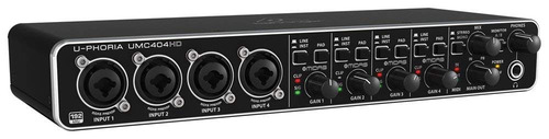 / Interfaz Midi Y De Audio Behringer Umc 404hd Audiófilo 4x4