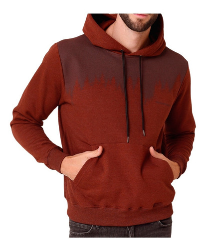 Buzo Hoodie Hombre Capucha Estampado Daniel Hechter