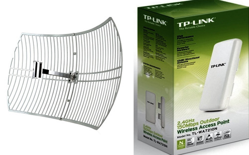 Tp-link Access Point + Antena Grilla + Pigtail