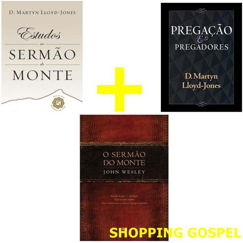 Kit 3 Martin Lloyd - O Sermão + Estudos Do Sermão + Pregação