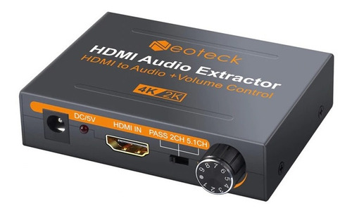 Extractor Audio Hdmi A Rca Toslink Auricular Control Volumen