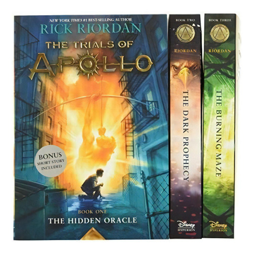 Trials of Apollo, the 3-Book Paperback Boxed Set, de Rick Riordan. Editorial Disney-Hyperion, tapa blanda en inglés