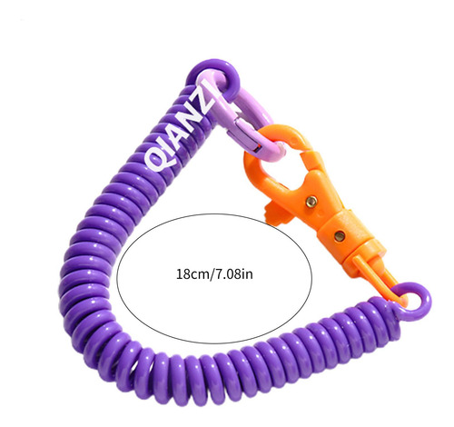 Pulsera Espiral Del Llavero Llavero De La Pulsera Llavero De