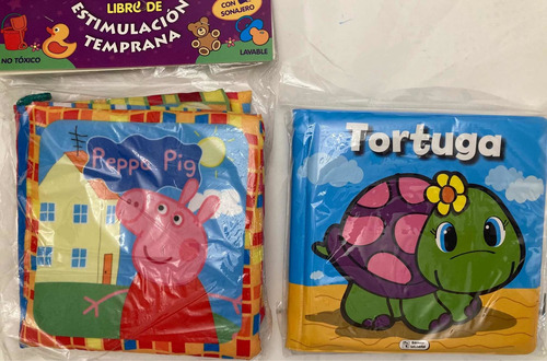 Libros Estimulación Temprana Para Baño Y De Tela Por 2