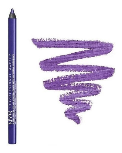Lápis delineador de olhos NYX Professional Makeup Slide On Pencil cor pretty violet