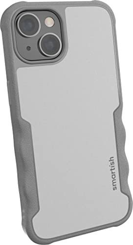 Funda Lisa Para iPhone 14 Costados Con Agarre De Color Gris