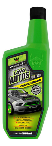 Lava Autos Concentrado Barbarius 500 Ml