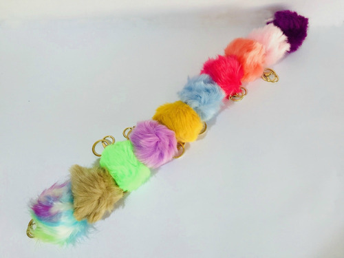 Llaveros Pompon 10 Und