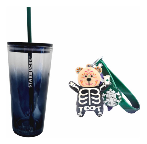 Vaso Starbucks Cristal  + Llavero Halloween Originales