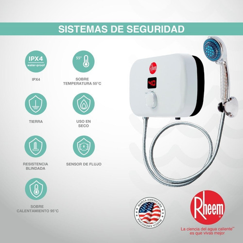 Calentador De Agua Eléctrico Rheem Class 110v 4kw
