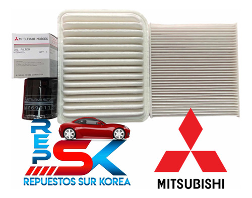 Kit De Filtros Mitsubishi Lancer Rt 1.6 2012/2019  3piezas