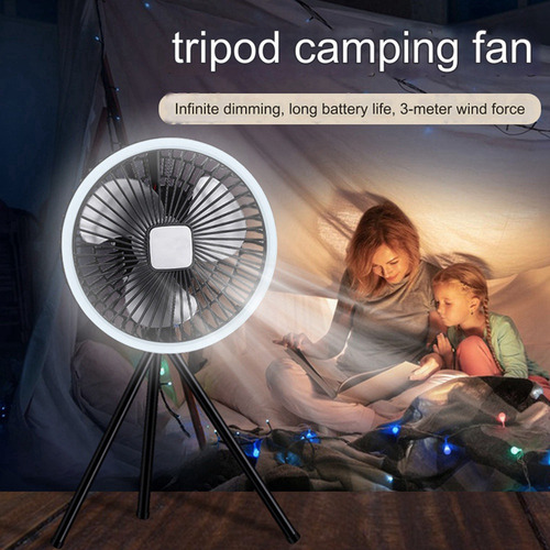 Ventilador De Camping B410000mah Recargable De Escritorio Po